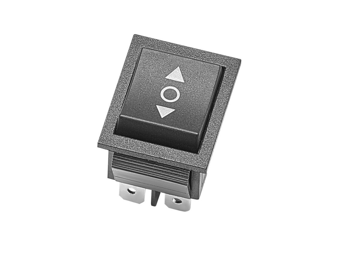 Interruptor Basculante, 6 Pinos Dpdt, 3 Posições , de Alavanca Inversão Polos Ac 250 V/16 a 125 V/20 A, para Uso Doméstico e (ligado desligado ligado)