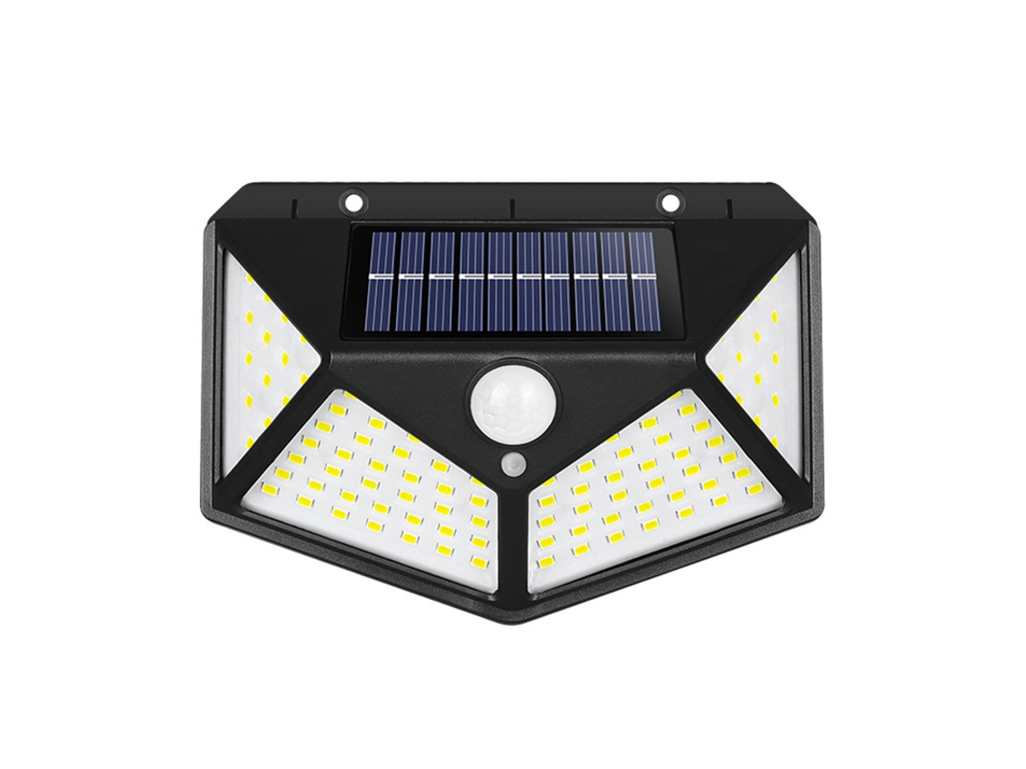 Luz Solar Exterior 100 Led, 1 Pack Iluminação Solar Exterior Detector de Movimento Impermeável ORBITRA COMMERCE