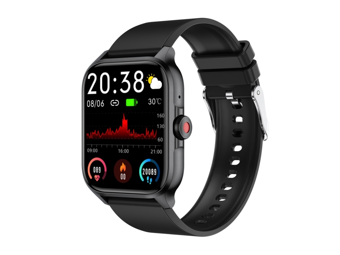 QX15 Smartwatch Multifunções Esportivo com Música, Preto YANYXR