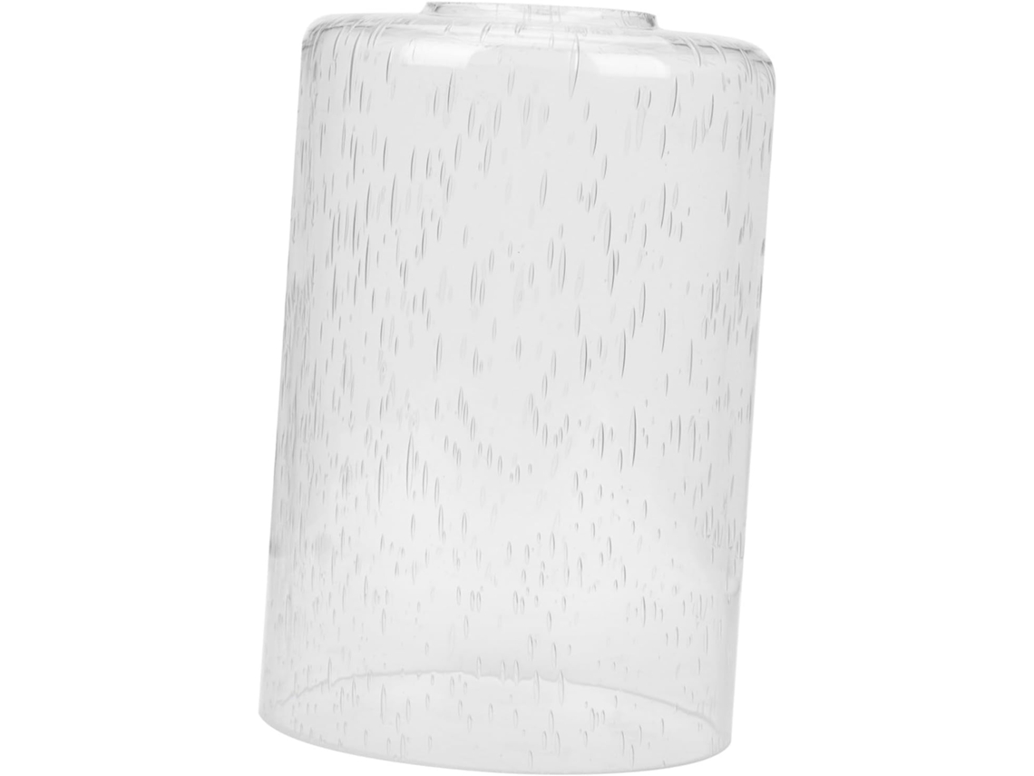 Luminária de Teto Cilíndrica Transparente com Vidro Bolha Certificado para Iluminação Interna. SFUSHOS