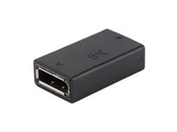 Extensor/acoplador Displayport para projeção HD 8K a 60Hz, material ABS durável, plug and play S/MARCA