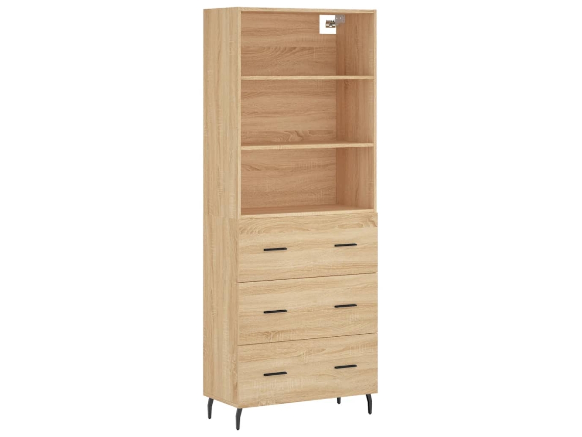 Highboard, Highboards Vidaxl Marrom Madeira Processada (n/a)