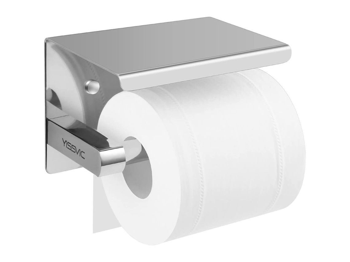 Acessórios De Banheiro De Luxo, Suporte Para Papel Higiênico De Aço Inoxidável Sus304 Com Prateleira, Suporte Para Papel Higiênico Aquaforge