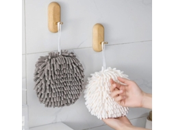 Toalhas de Mão Suaves Absorventes para Banheiro Cozinha Conjunto 2p Branco Cinza | S/MARCA