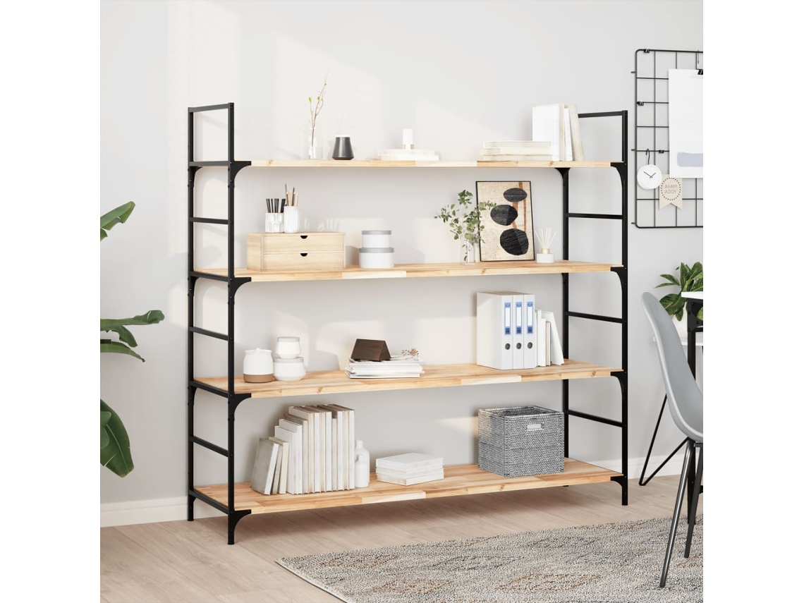 Estante Parede | Prateleira De Parede | Estante Flutuante 120x40x2 Cm Acácia Maciça Não Tratada
