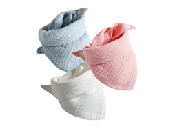 Conjunto De 3 Babadores Bandana Para Bebês, Babadores De Algodão Super Macios Com 4 Camadas, Ideais Para Bebês De 0 A 36 Meses. Ótimo Para Presente.