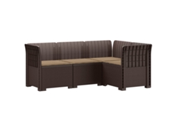 Maison Exclusive - Sofá De Jardim Para 4 Pessoas Com Almofadas Visual Rattan Pp