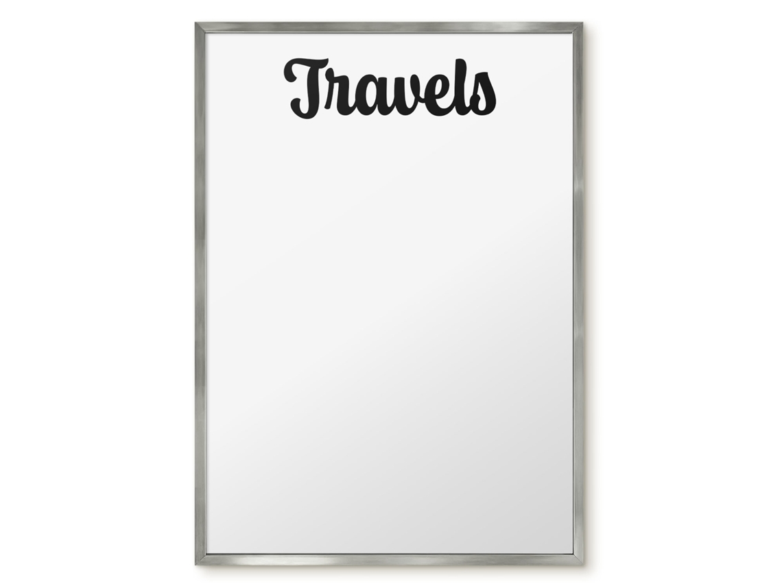 Magnetic Glass Board Travels For The Hall Espelharte (50x70 Cm)