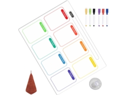 Tableau Blanc Effaçable À Sec Hebdomadaire, Planificador De Repas Magnétique Para Refrigerador, Pvc