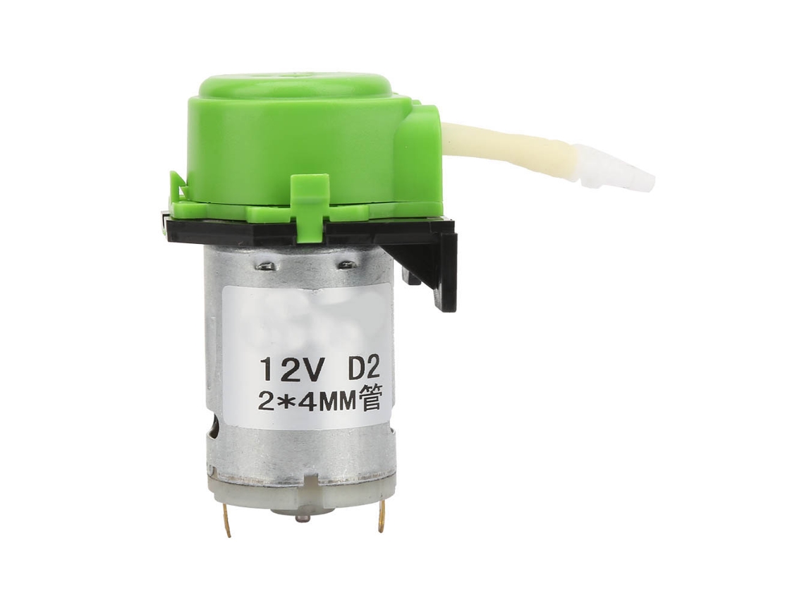 Bomba Peristáltica Micro Diy 12v Dc 2*4mm Para Laboratório Análise Dosing (verde)