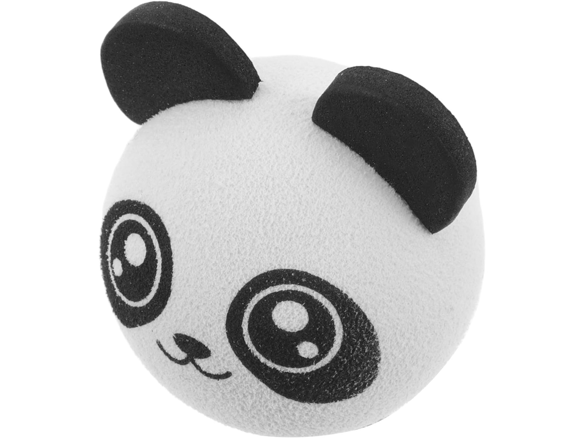 Bola De Antena De Carro Em Eva Resistente Com Formato De Panda E Olhos Grandes.