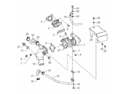 Junta Do Turbocompressor M4.55-5.56 Prateadovetus
