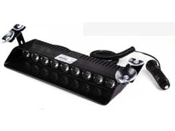 Luz De Advertência Para Brisa Com 9 Leds, 9w, 12v, Para Painel De Carro, Luz Estroboscópica De Emergência Amarela Branca