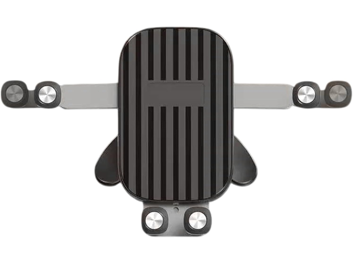 Suporte para celular para saída de ar do veículo com sistema antivibração.