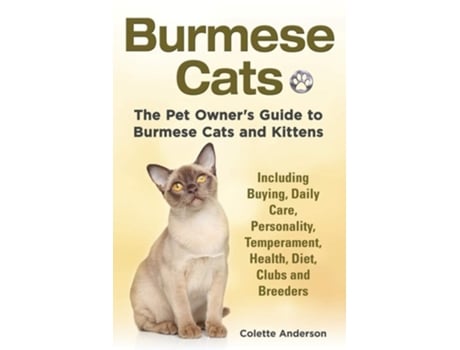 Livro Burmese Cats de Colette Anderson (Inglês)
