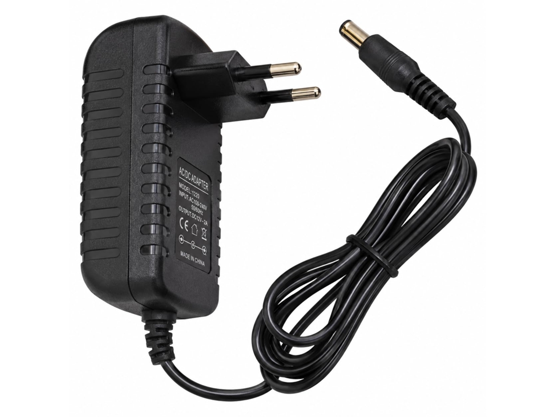 Conversor Usb 12v Ficha Ue, Transforma Ac220v em Dc12v 2a 24w.