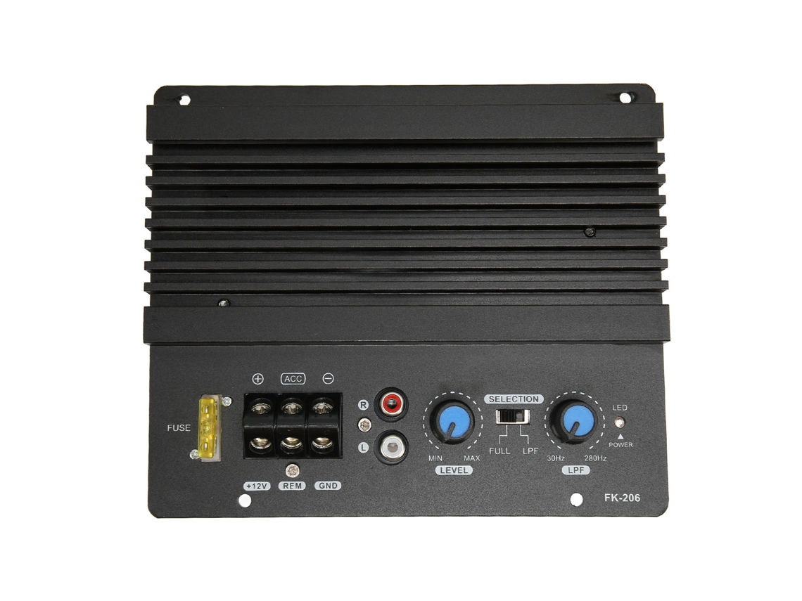Placa De Amplificador Digital 12v Fk 206 Alto Poder Módulo Subwoofer Para Carro