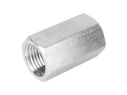 Laxiscreed Nut Fêmea Hexagonal Em Aço Inox Para Ligação De Tubos De Água 1/4"