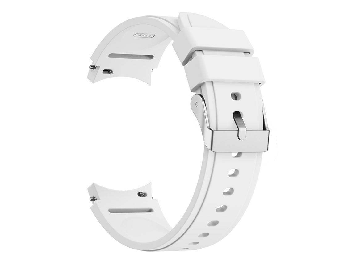 Bracelete Para Samsung Galaxy Watch 4 (44mm) - Silicone - Branco