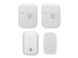 Kit De Campainha Sem Fio 38 Tonos Com Volume Ajustável Impermeável Para Casa Plugue Uk