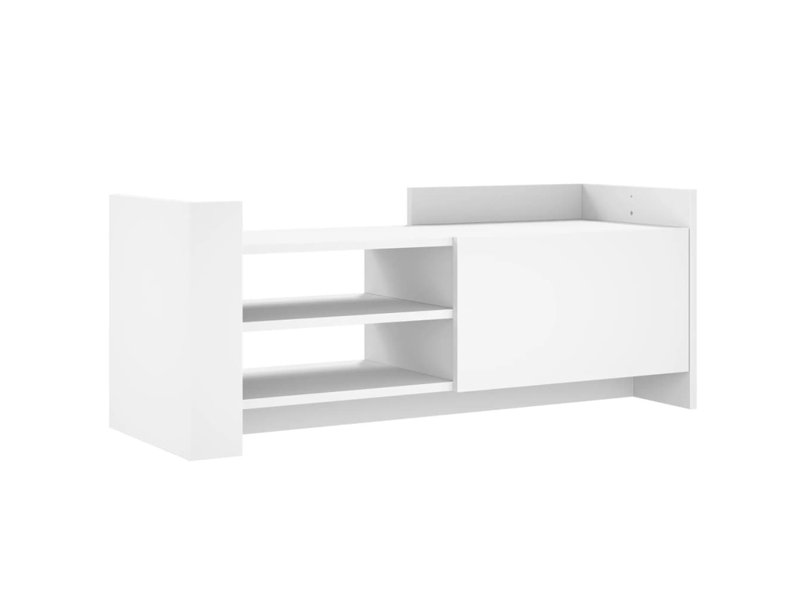 Móvel P/ Tv 100x35x40cm Madeira Processada Branco MAISON EXCLUSIVE