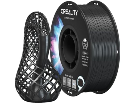 Creality Cr Abs Filament 1,75 Mm Preto, 1 Kg Abs Filamento Para Impressora 3d, Excelente Resistência, Inodoro, Não Tóxico, Estabilidade Resistente, Co