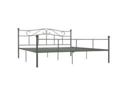 Estrutura de Cama 180x200 Cm Metal Cinzento MAISON EXCLUSIVE