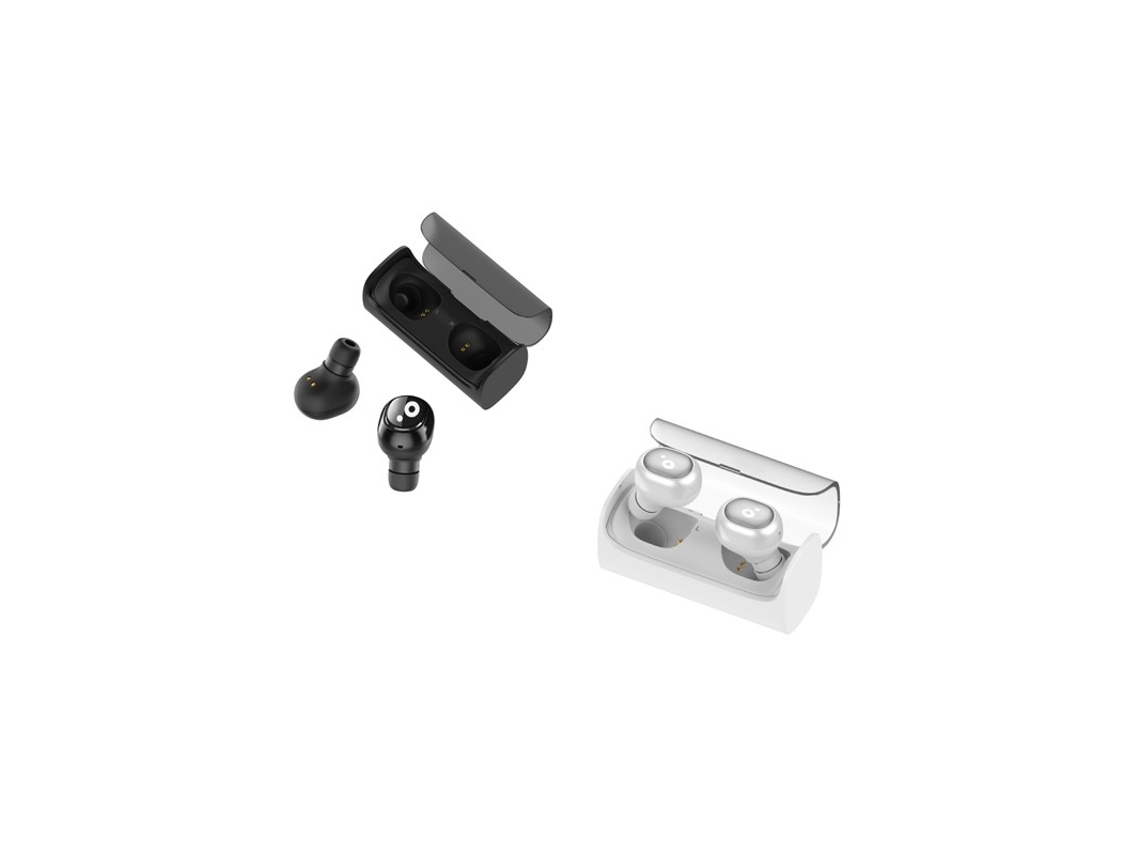 Auriculares Bluetooth True Wireless SUNSTECH Wavepods (In Ear - Microfone - Preto)