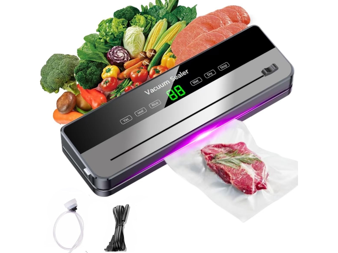 Seladora A Vácuo 6 Em 1, Adequada Para Diversos Tipos De Alimentos, Para Uso Com Alimentos Secos E Úmidos