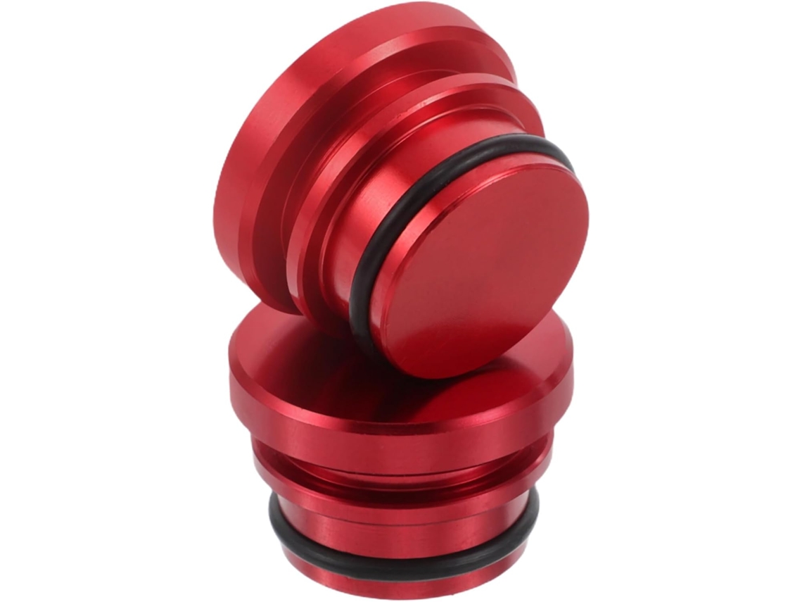 Conjunto De 2 Tampas De Metal Vermelhas Anti-cigarro Para Isqueiro