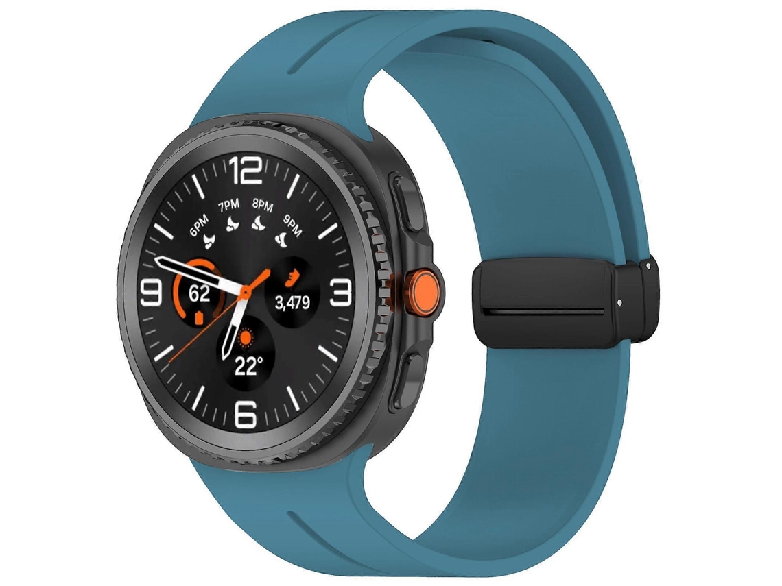 Pulseira De Silicone Para Relógio Xdfind Com Fivela Dobrável Preta E Ranhura Plana
