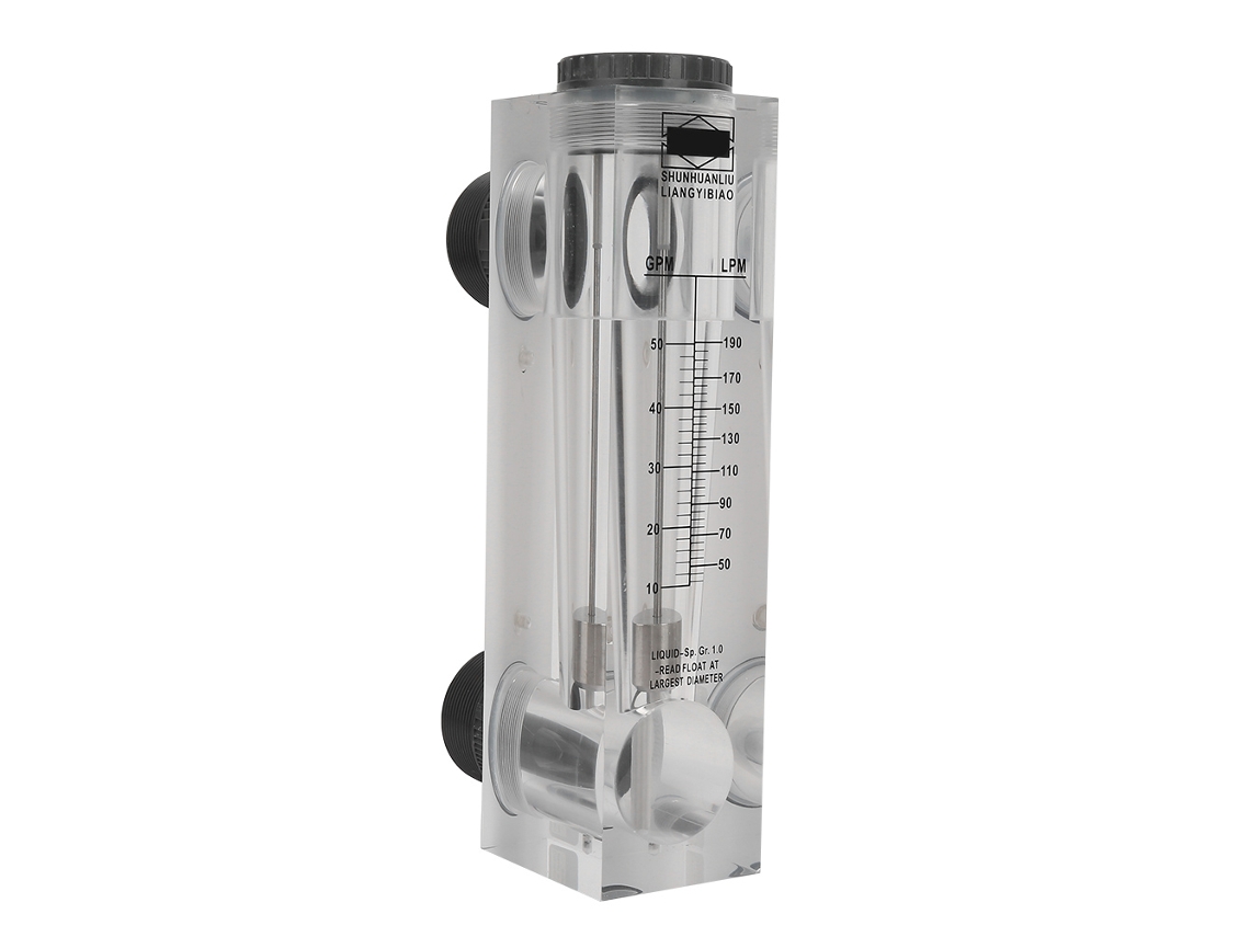 Flow Meter Laxiscreed Lzm 50 Painel Tipo Líquida, 10-50 Gpm, Conexão Roscada Em Plástico