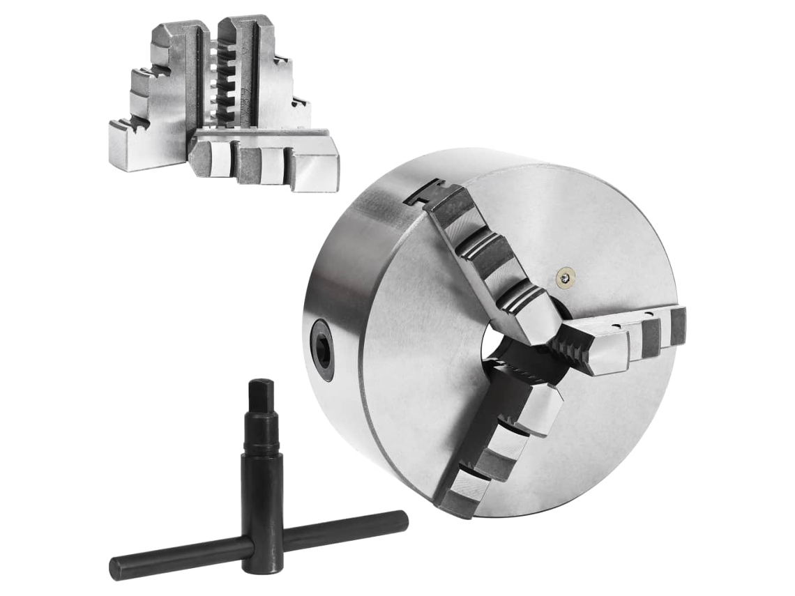 Bucha de Torno Autocentrante com 3 Grampos 160 Mm Aço MAISON EXCLUSIVE