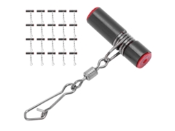 Swivel De Pesca Em Água Salgada Com Gancho Rápido E Resistente À Corrosão Plástico E Aço Inox