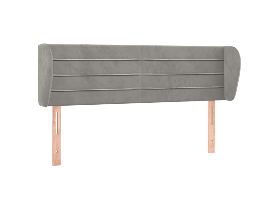 Headboard, Headboards Vidaxl Cinzeto Veludo (147 X 23 X 78/88 Cm)