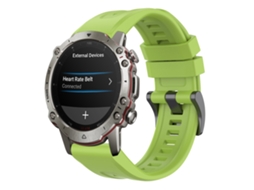 Bracelete de Smartwatch para Amazfit Falcon 22mm de silicone de cor sólida de liberação rápida (verde limão)
