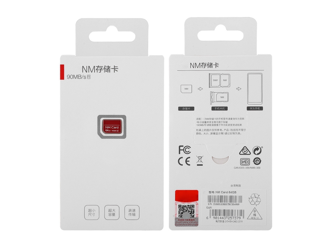 Cartão de Memória Nm, Expansão de Memória para Celular, Armazenamento de Dados para Huawei Mate20/mate20 Pro/mate X EOOCOO