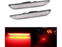Sinais De Mudança Direção Em Led, Dianteiros, Traseiros E Laterais, Âmbar Branco E Vermelho Para Ford Mustang Sinais De