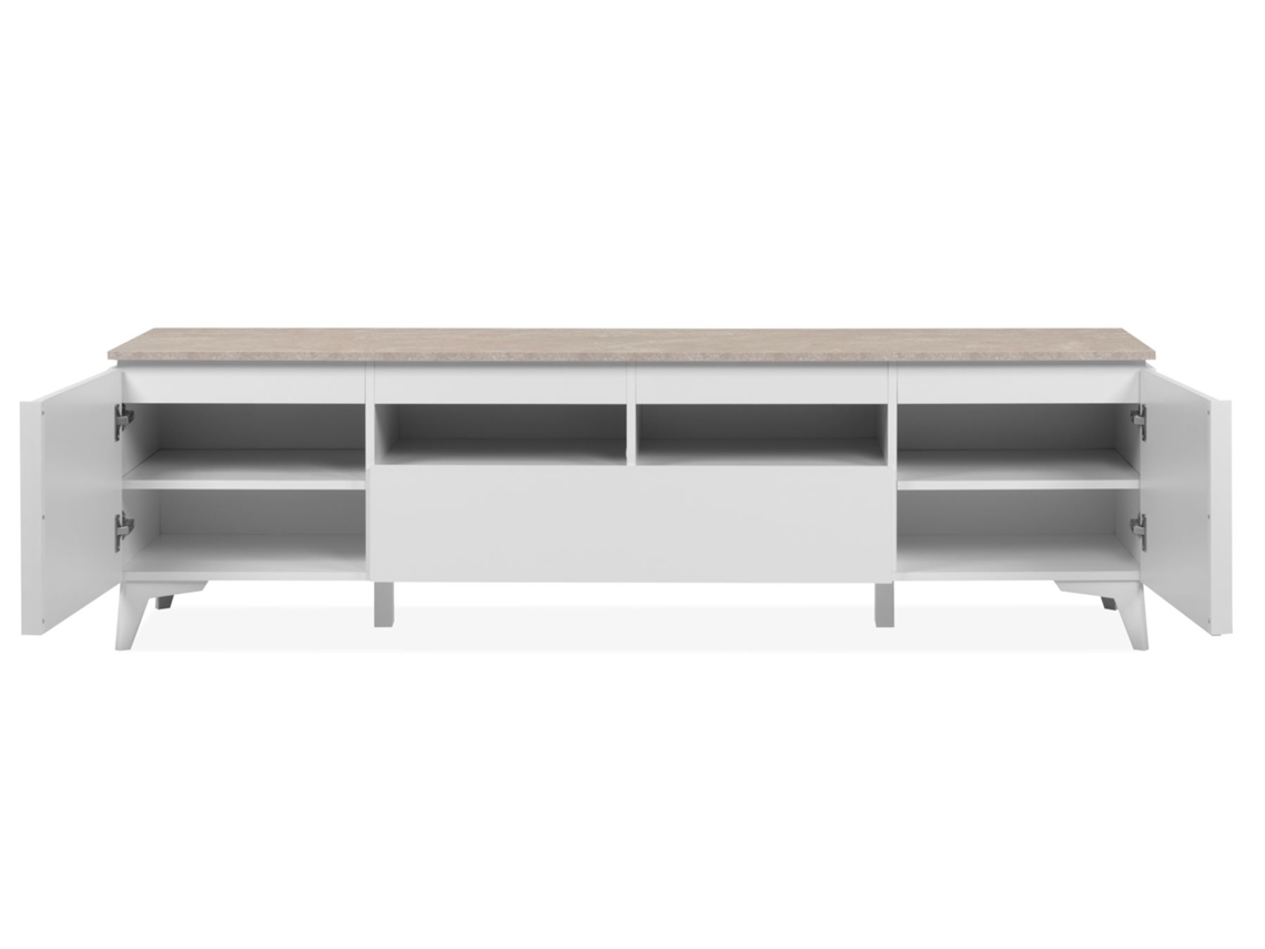 Móvel Tv Bertrix 2 Portas 1 Gaveta 177X51 5X40 Branco VENPRODIN