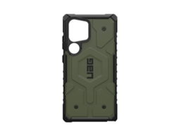Capa Uag Pathfinder Magnet Olive Drab Telemóvel para Samsung Galaxy S24 Ultra URBAN ARMOR GEAR Pele Sintética Verde