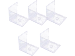 Conjunto De 5 Estojos Plásticos Transparentes Para Guardar Cds E Dvds.
