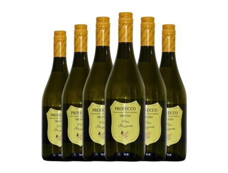 Espumante VAL D'OCA Val d'Oca. Colli Trevigiani Scudetto Frizzante Prosecco Brut (0.75 L - 6 Unidades)