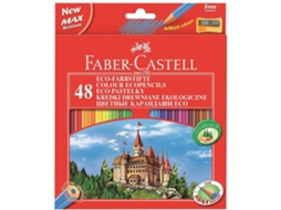 Lápis de Cor FABER-CASTELL Ecolápis (Conjunto 48 Unidades)