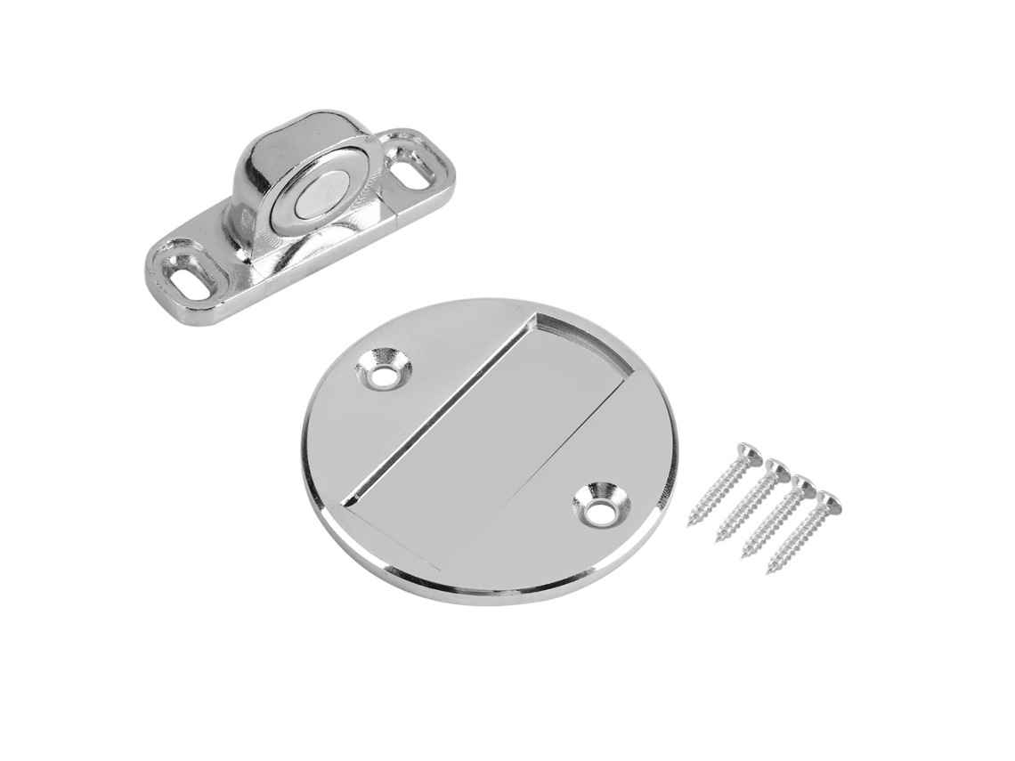 Limitador De Porta De Piso Em Liga De Zinco Com Fixação Magnética Da Laxiscreed Para Parede Ou Chão