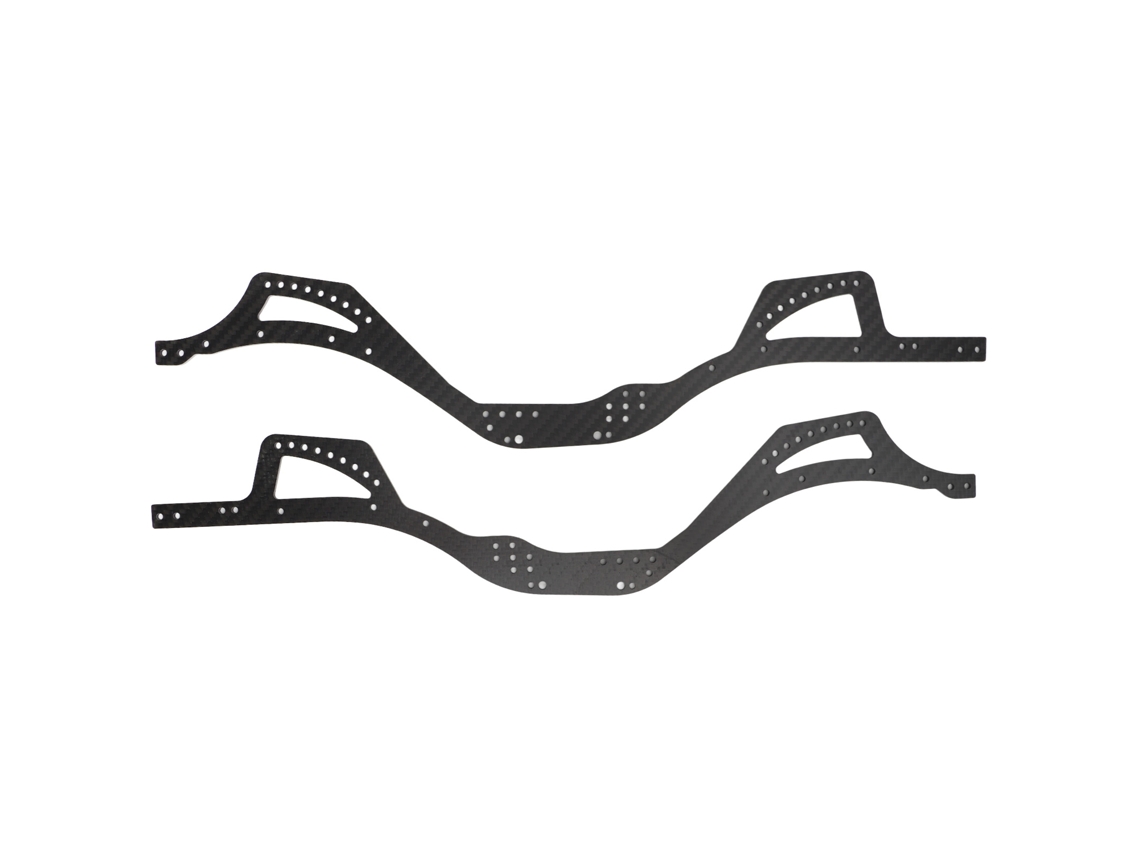 Mali 2 Peças Placas Laterais de Chassi de Fibra de Carbono Leves Inquebráveis para Carro Rc Crawler Axial Scx10 Pro