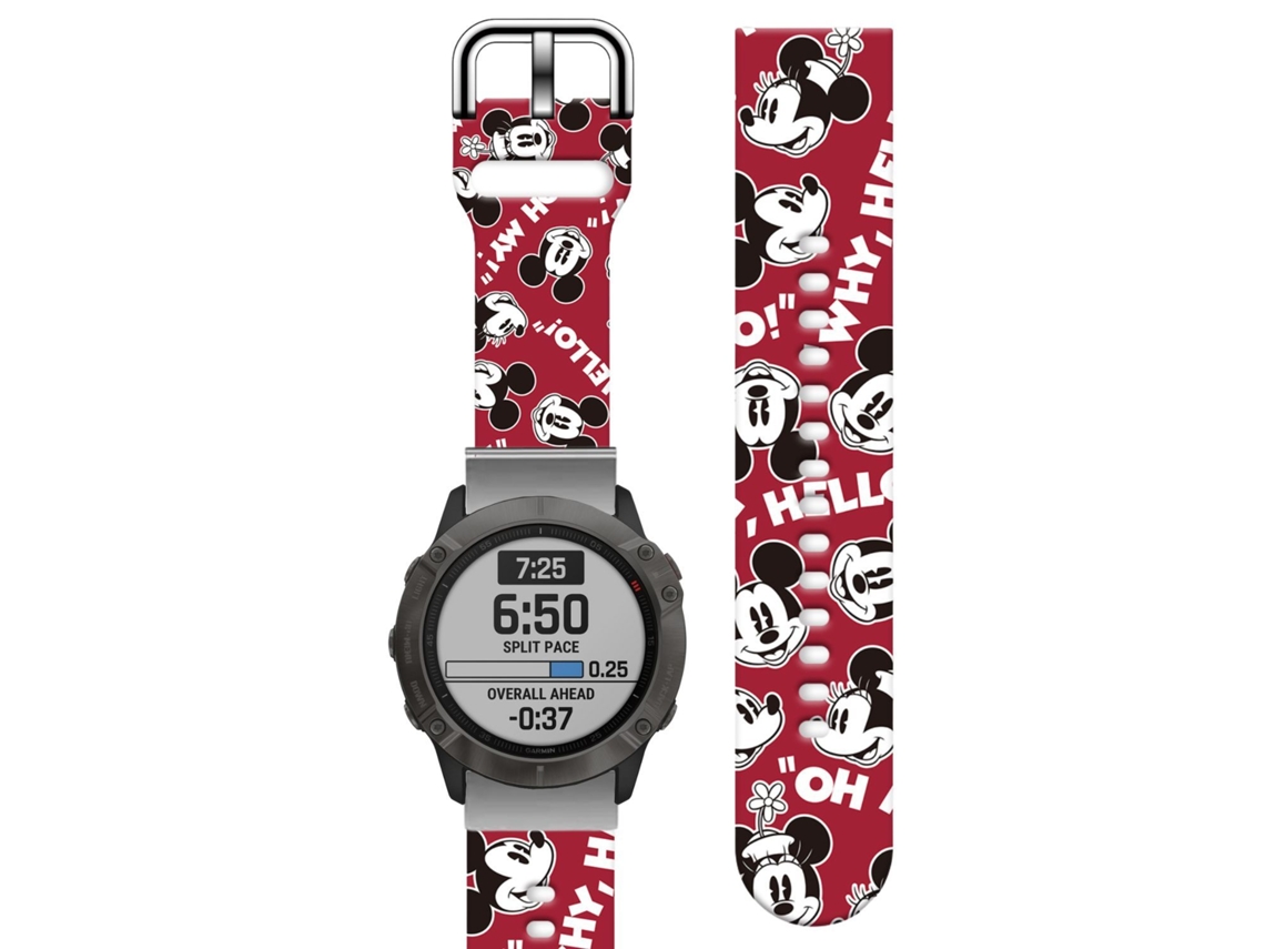 Bracelete Silicone Líquido para Garmin Approach S42 Vermelho
