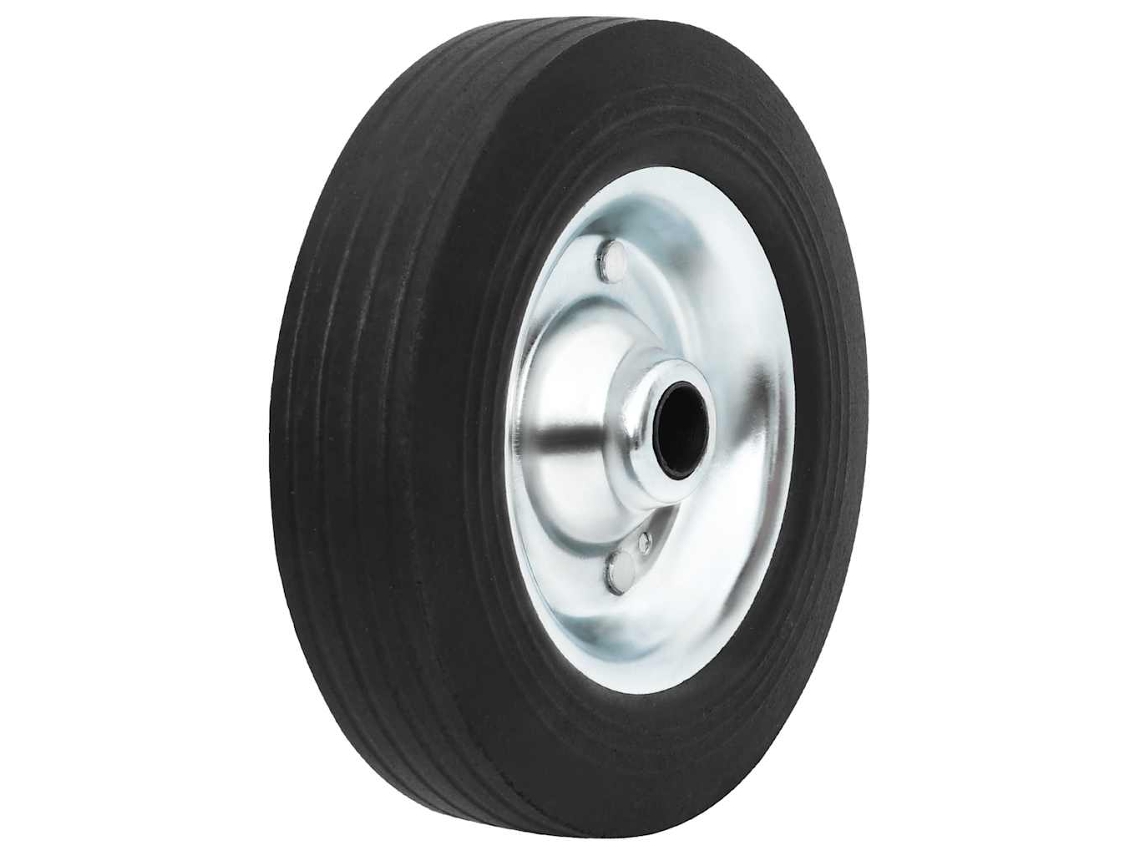 Vidaxl Roda Para Roda Jóquei Ø20x5 Cm Borracha Maciça E Aço