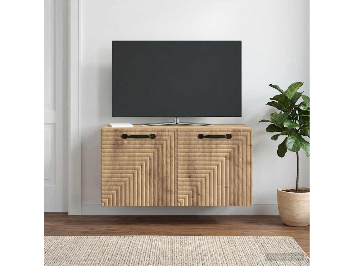 Vidaxl Gabinete De Tv De Parede 59,5 X 31 X 30 Cm Carvalho Arttisan