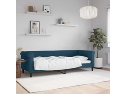 Vidaxl Sofá-cama 80x200 Cm Veludo Azul