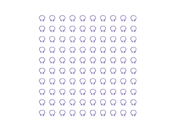 100 Anéis de Identificação para Patas de Pombos com 8mm, Plástico Roxo, Acessórios para Pombos | S/MARCA
